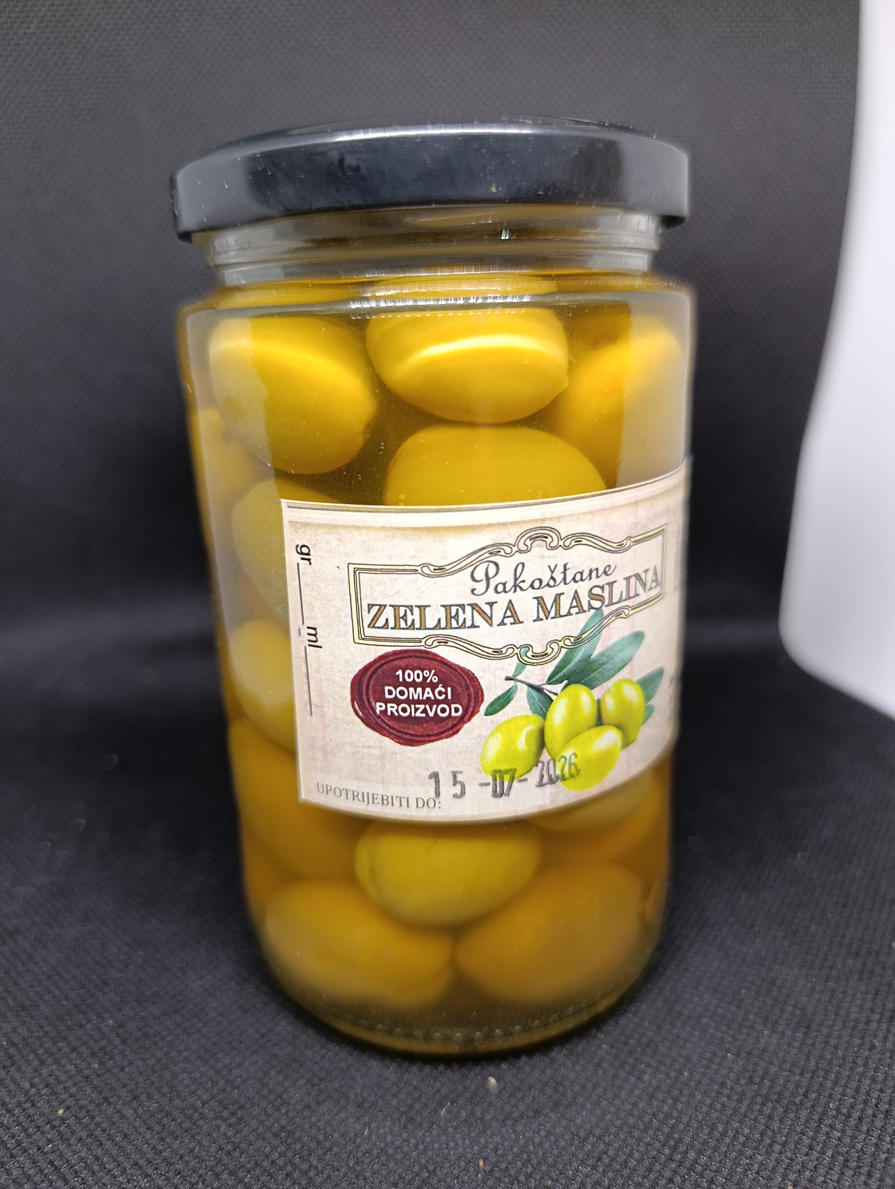 Zelene ukiseljene masline 370 ml