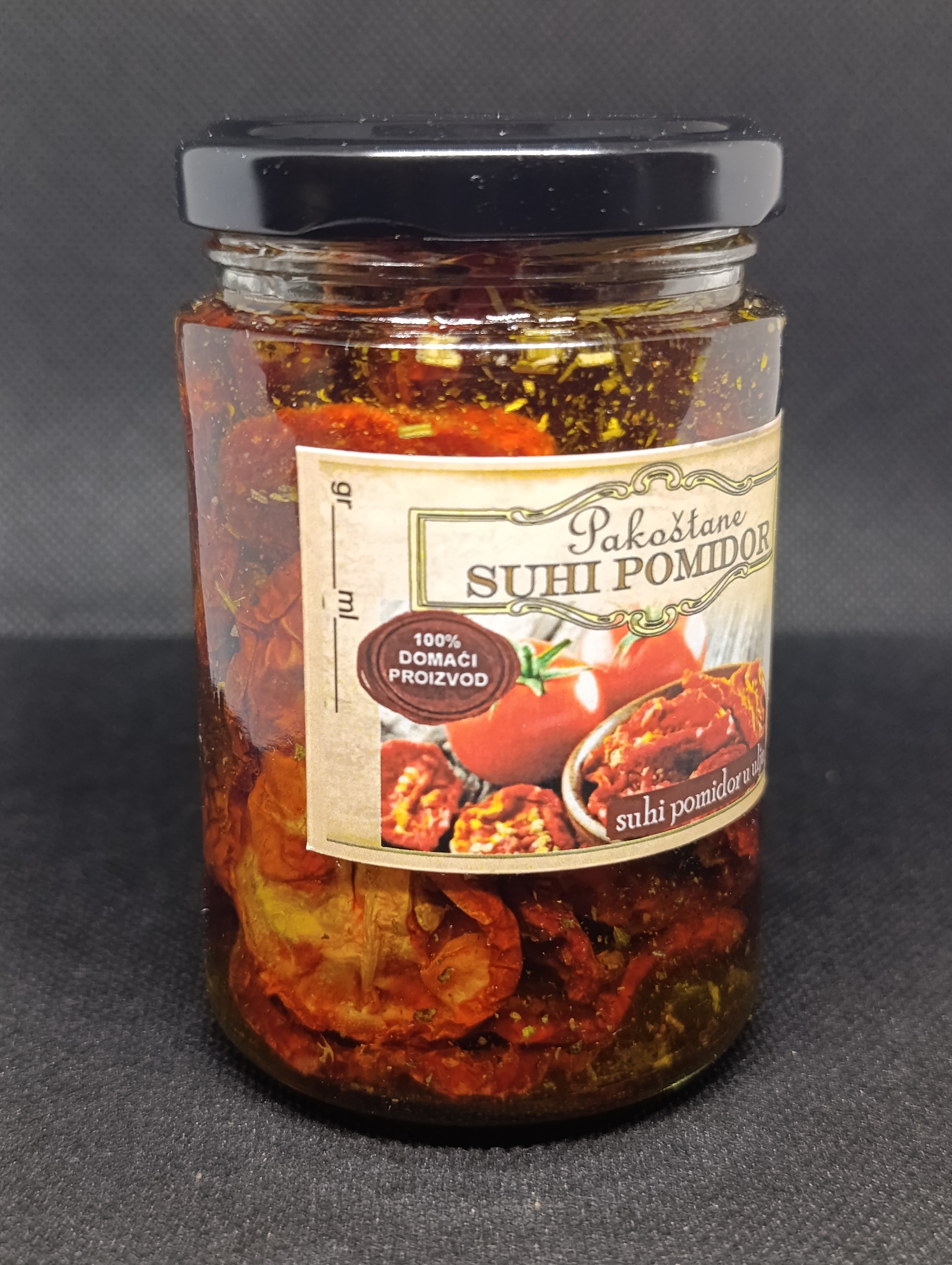 Domaći suhi pomidor (rajčica) u maslinovom ulju 212 ml