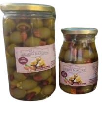 Otkoštene zelene masline punjene bademom u maslinovom ulju - 720ml